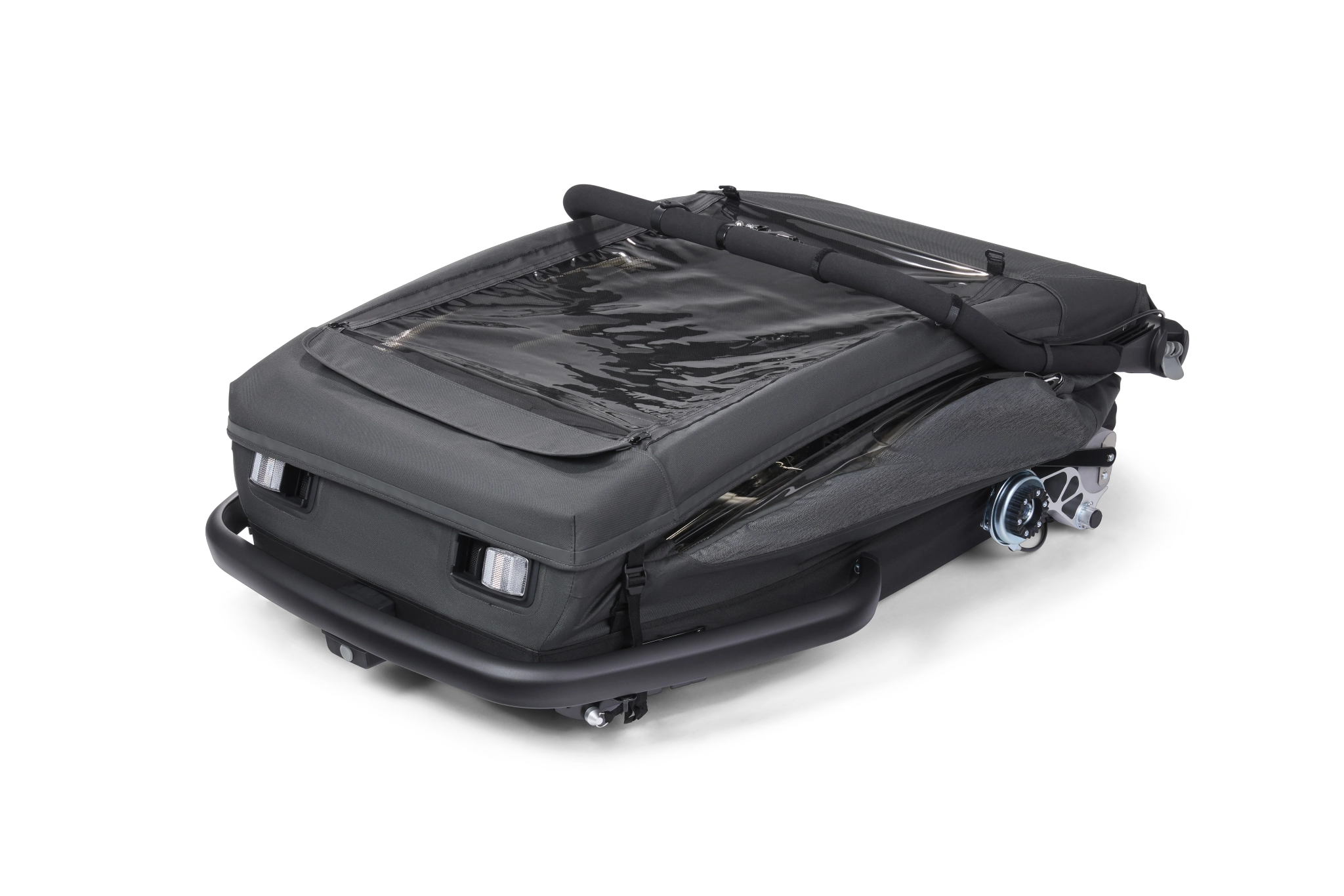 Yuuna modular bike trailer – Kid, Dog, Cargo Moonlight Black 2